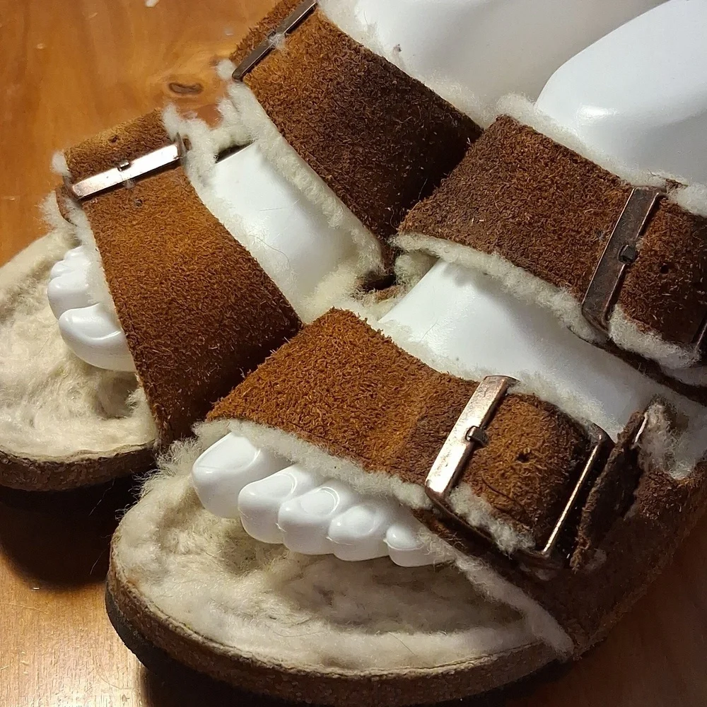Birkenstock Suede With Fur Size 40